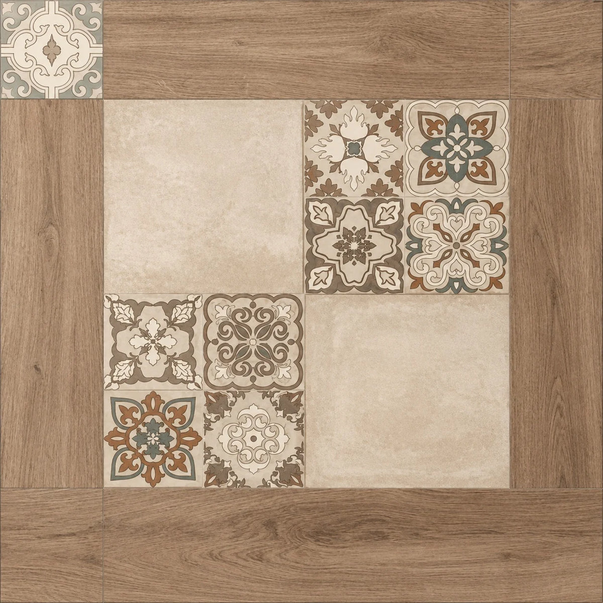 Urban Beige Décor 2x2 tile